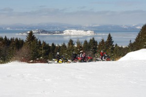 Vue du sentier local dans le secteur de Kamouraska