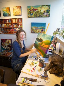 Mylène dans son atelier © Robert Baronet