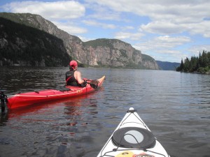 Kayak sur la rivière Sainte-Marguerite © Ghislain Boisvert / Tourisme Sept-Îles