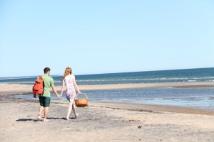 Une des nombreuses plages de Sept-Îles © Tourisme Sept-Îles