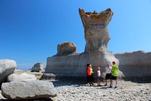 Un monolithe de l'archipel de Mingan © Eric Marchand