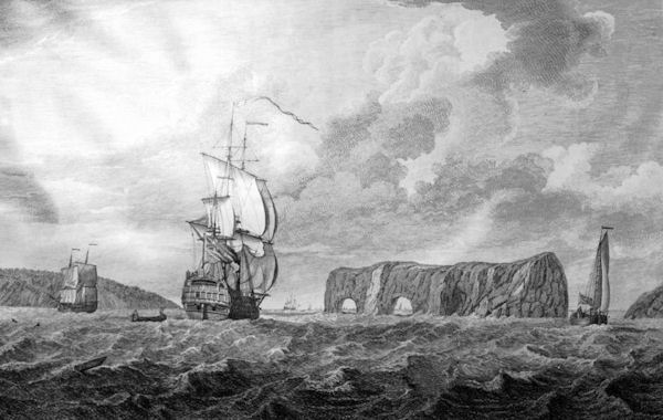 Percé Rock in the 18th century