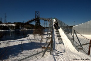 Snowmobile Bridge Baie-Comeau