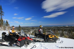 Snowmobile in Côte-Nord