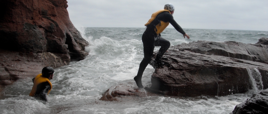 Flottaison en caverne à la Salicorne - Crédit photo : Le Québec maritime La vague d’Aventure à La Salicorne- Jour 25