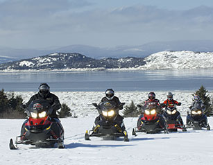 Snowmobiling