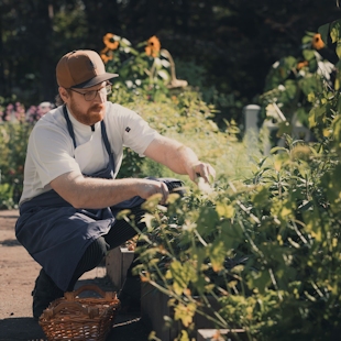 Frédérick Boucher, chef aux Jardins de Métis, Gaspésie
