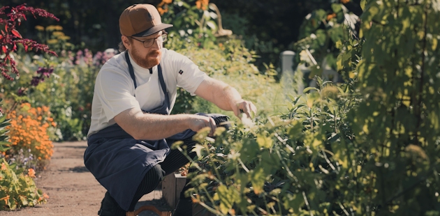 Frédérick Boucher, chef aux Jardins de Métis, Gaspésie