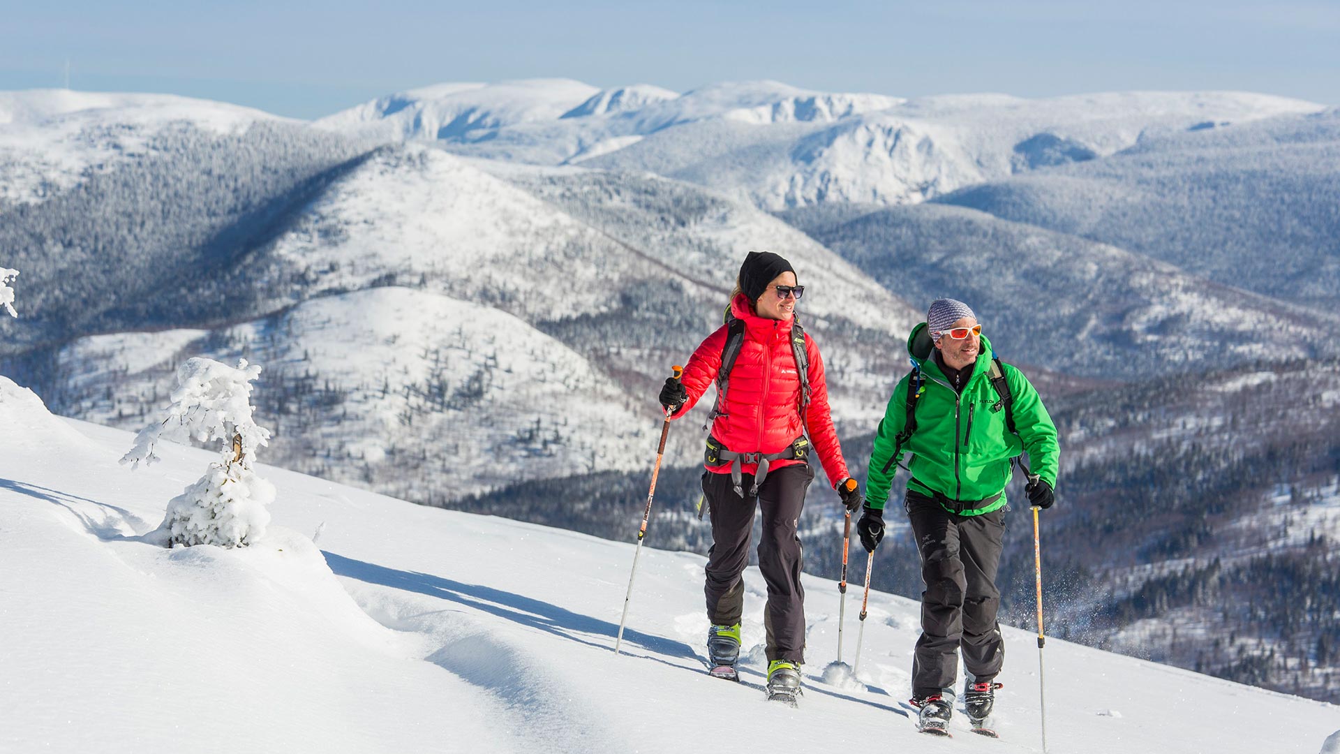 Backcountry Skiing in Canada ChicChoc Mountains Gaspésie