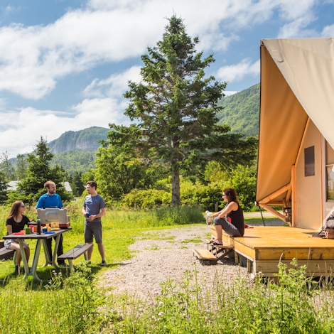 oTENTik tent in Forillon National Park