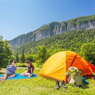Campsite in Forillon National Park