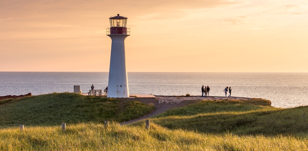 Borgot Lighthouse in the Îles de la Madeleine