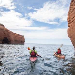 Sea kayaking in the Îles de la Madeleine