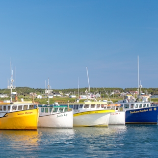 Fishing harbour in the Îles de la Madeleine