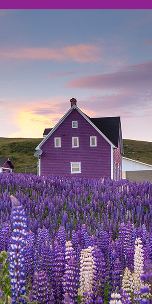 Colourful house in the Îles de la Madeleine