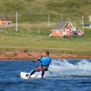 Kitesurfing in the Îles de la Madeleine