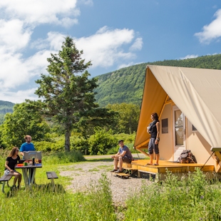 oTENTik tent in Forillon National Park, Gaspésie