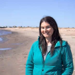 Marie-Eve Giroux, in the Îles de la Madeleine