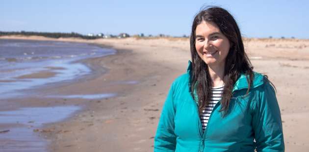 Marie-Eve Giroux, in the Îles de la Madeleine