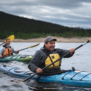 Kayakers in Station Uapishka