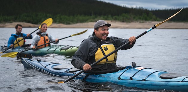Kayakers in Station Uapishka