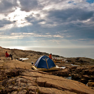 Seaside campsite