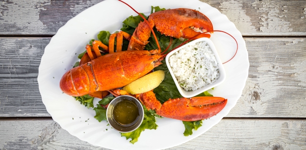 Plate of lobster