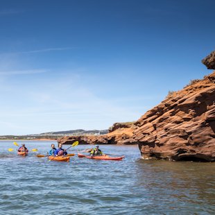 Sea kayaking in the Îles de la Madeleine