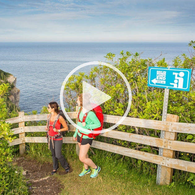 Hiking in Forillon National Park in Gaspésie