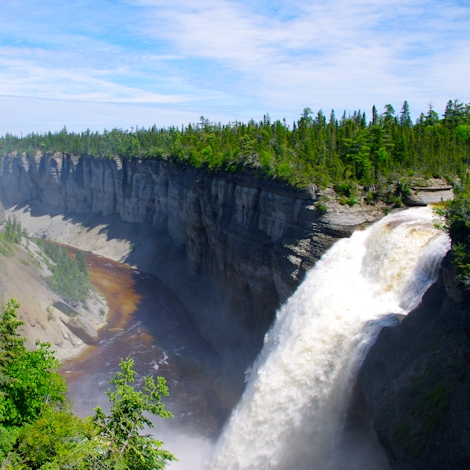 Chute Vauréal, île d’Anticosti, Côte-Nord