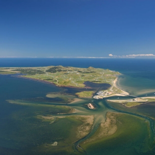 Vue aérienne des Îles de la Madeleine