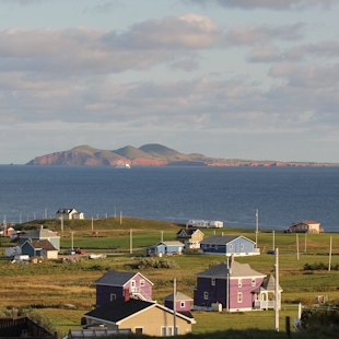 Maisons colorées aux Îles de la Madeleine