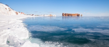 À voir en motoneige : le rocher Percé