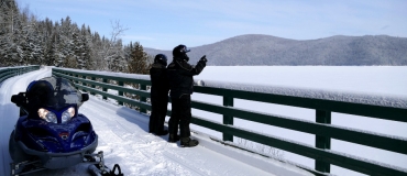 What to See by Snowmobile in Eastern Québec: Lake Témiscouata