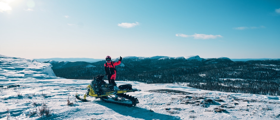 The Groulx Mountains - Photo Credit: Guillaume Lacombe/Tourisme Côte-Nord What to See by Snowmobile in Eastern Québec: The Groulx Mountains