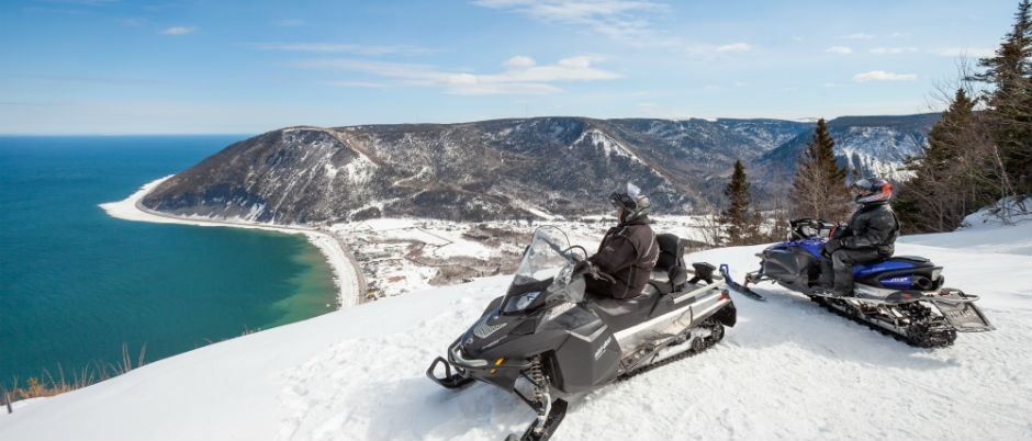 Mont-Saint-Pierre - Crédit photo : Roger St-Laurent Motoneige en Gaspésie : un aperçu de ce qui vous attend!
