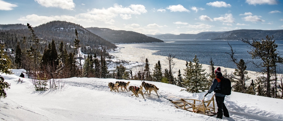 Overlooking the majestic Saguenay Fjord - Photo Credit: Sébastien St-Jean/Tourisme Côte-Nord Winter Fun at the Ferme 5 Étoiles Holiday Resort