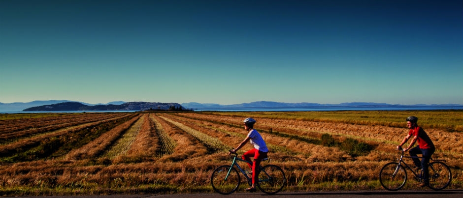 Kamouraska, Bas-Saint-Laurent - Crédit photo : Nicolas Gagnon/Tourisme Bas-Saint-Laurent Top 6 des circuits vélo du Bas-Saint-Laurent