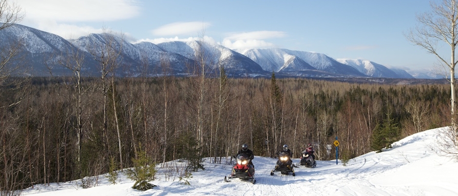 Snowmobiling along the Chic-Chocs - Photo Credit: Studio du Ruisseau Interview with a Snowmobiler: Brent Richardson about Gaspésie