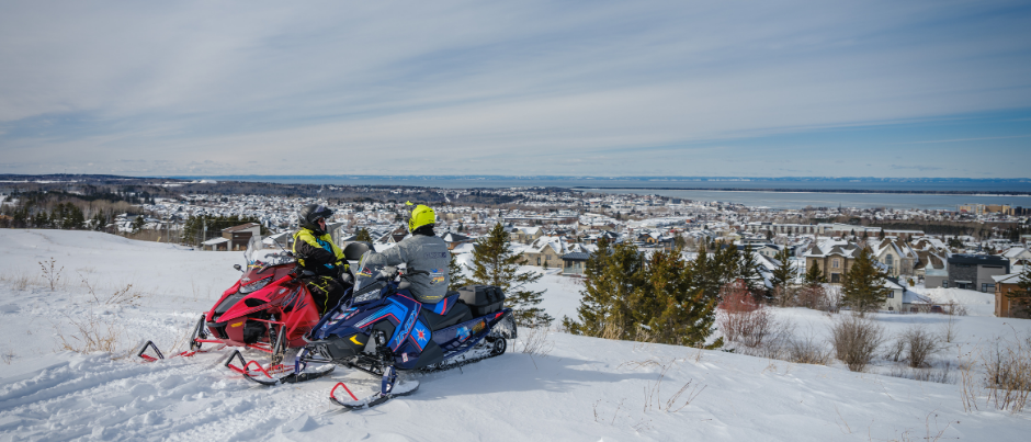 Snowmobiling in Bas-Saint-Laurent and Gaspésie