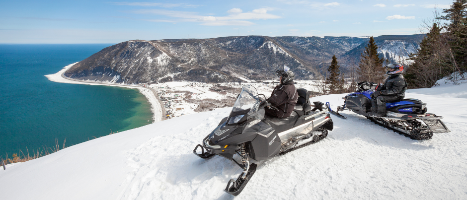 Mont-Saint-Pierre, Gaspésie - Crédit photo : Roger St-Laurent/Tourisme Gaspésie Motoneige : Quoi voir en Gaspésie