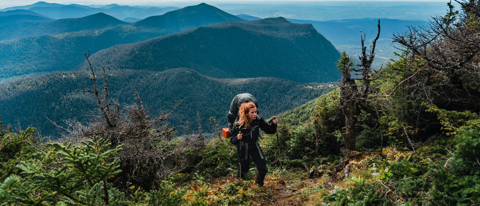 Trekking in Eastern Québec