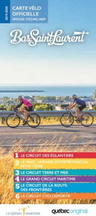 Carte vélo du Bas-Saint-Laurent