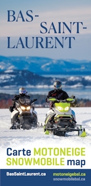 Bas-Saint-Laurent snowmobile trail map