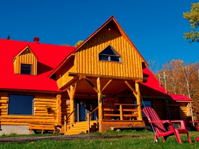 Dinner and Overnight in a Log Inn