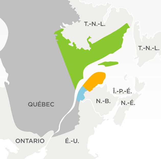 Carte du Québec