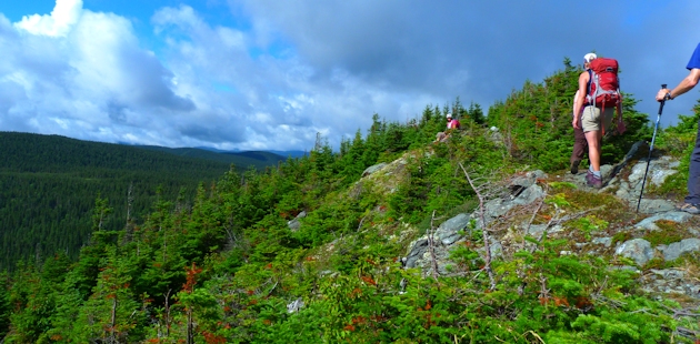Randonnée dans les montagnes gaspésiennes